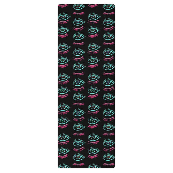 Neon Eyes Yoga mat
